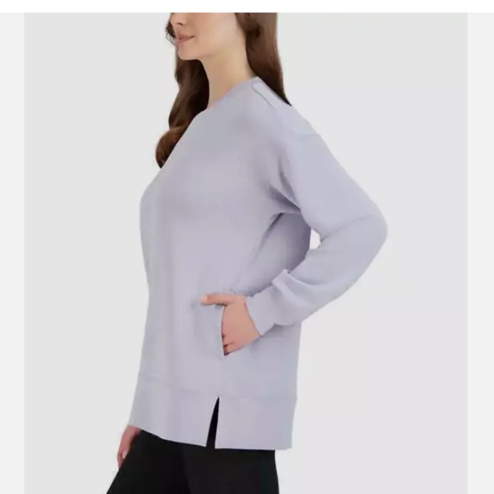 Sage Collective Women's Super Soft Tunic Top with Side Pockets purple